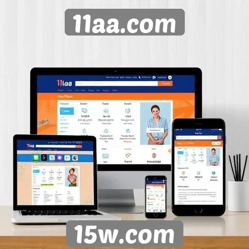 Desempenho técnico do site 11aa em diferentes dispositivos